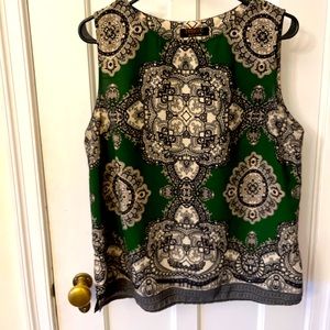 Vintage geometric shell tank